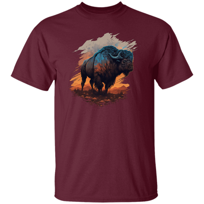 Buffalo Love Gift, Buffalo On A Field, Vintage Style, Cool Buffalo Unisex T-Shirt