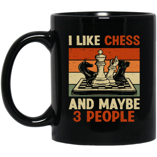 Retro Chess Lover, I Like Chess And MAybe 3 Peoples