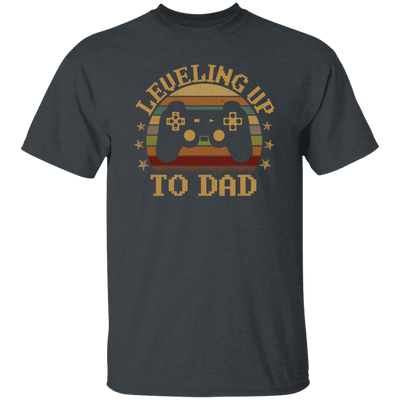 Retro Leveling Up To Dad New Parent Gamer Unisex T-Shirt