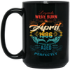 Birthday Vintage Legends Were Born In April 1986 Black Mug