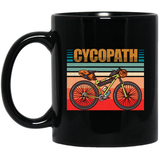 Retro Cycopath Funny Vintage Bicycle Cyclist Humor Gift