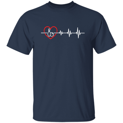 Bowling Lover, Best Bowling, Bowling Heartbeat, Love Play Bowling Together Unisex T-Shirt