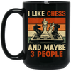 Retro Chess Lover, I Like Chess And MAybe 3 Peoples