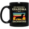 Retro Never Underestimate Grandma With A Dachshund Gift