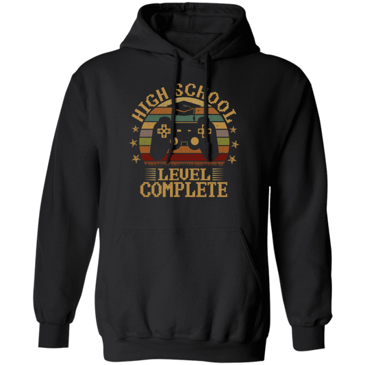 Retro High School Level Complete Gamer Graduation 2020 Pullover Hoodie