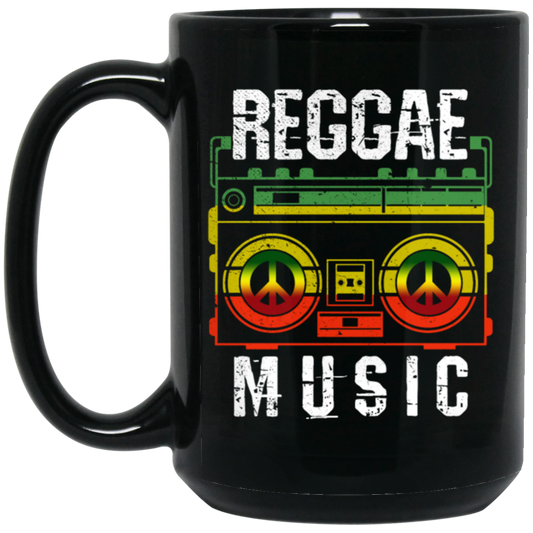 Reggae Music - Peace One Love Rasta Jamaican Flag