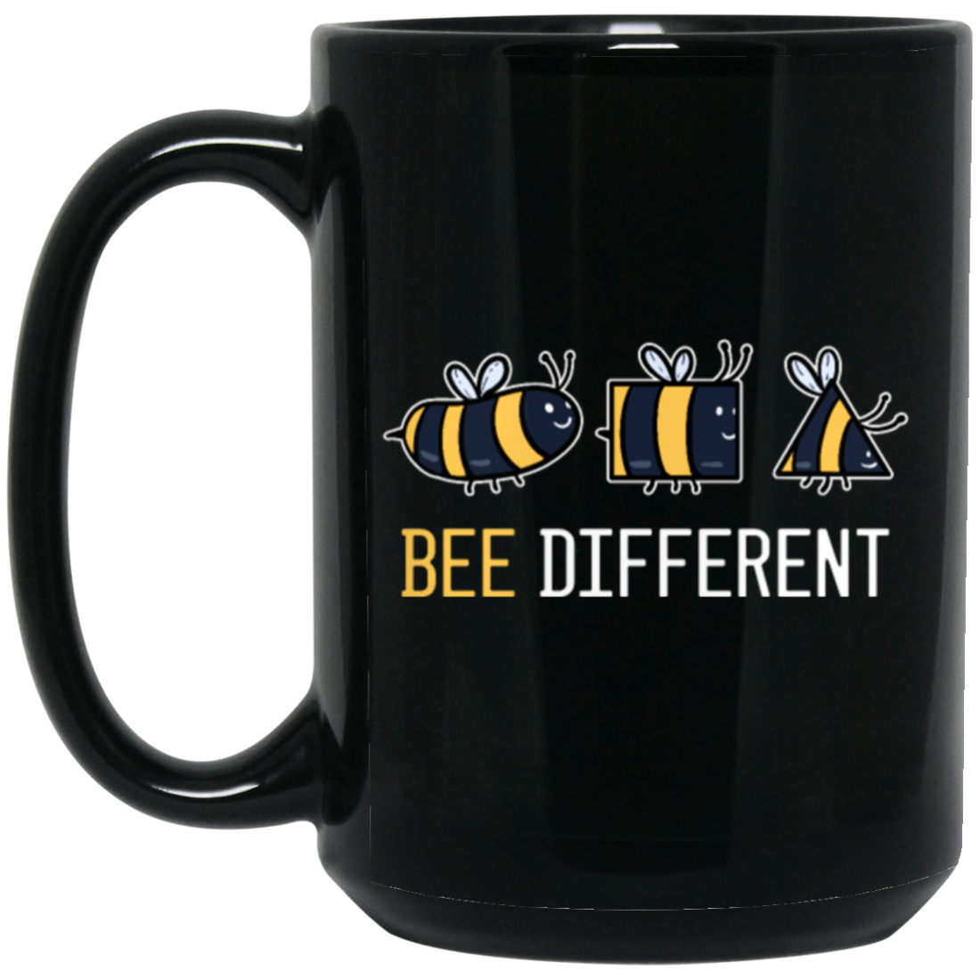 Funny Bee Different, Beekeeper Wasp Bee Beehive Awareness Black Mug