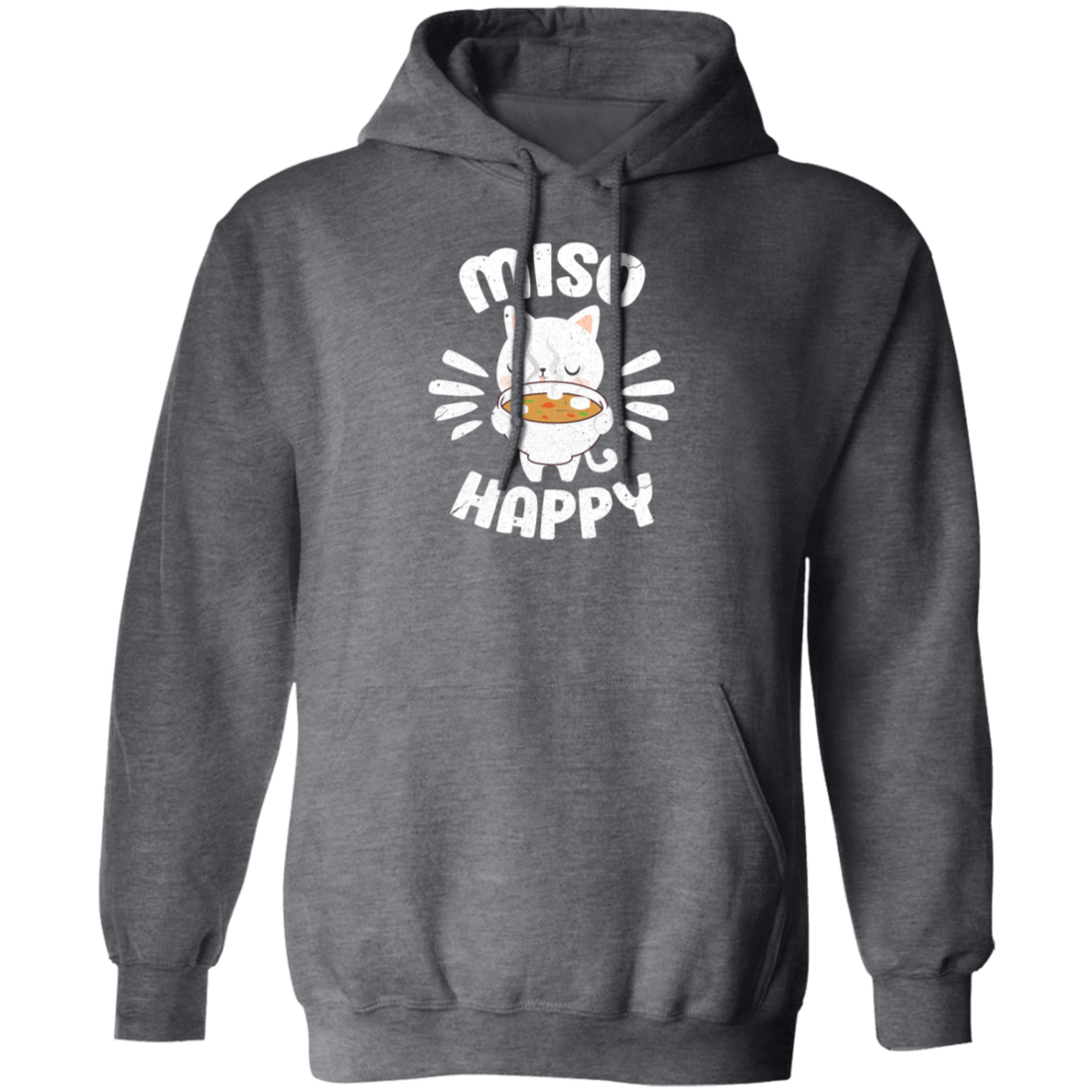Food Pun Miso Happy, Japan Food Cute, Love Miso Pullover Hoodie