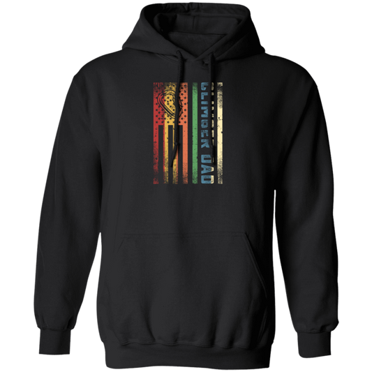 Retro Dad Rock Climbing - Mountain Climbing Tools Pullover Hoodie