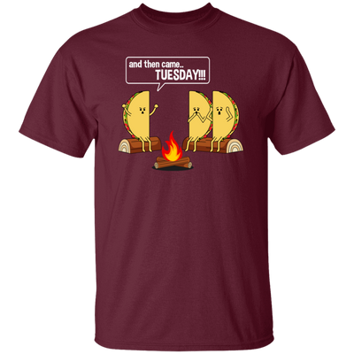 Better Than Marshmallows Taco Tells Funny Graphic Scary Campfire Story About Tuesdays Unisex T-Shirt