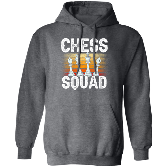 Squad In Sport, Chess Squad Gift, Intelligent Sport, Hobby Player Lover Match Gift Pullover Hoodie