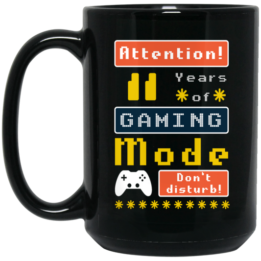 Gaming Mode Don't Disturb Gift Idea, Gamer Lover Gift Black Mug