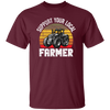 Farming Love Gift, Support Your Local Farmer, Best Farmer Lover, Retro Farm Gift Unisex T-Shirt