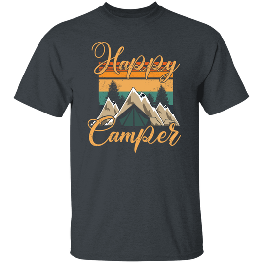 Retro Camping, Happy Camper Vintage Unisex T-Shirt