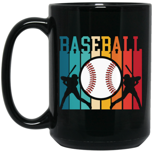 Vintage Sport Love, Baseball Retro, Love To Play Baseball, Best Baseball Ever Black Mug