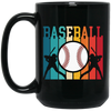 Vintage Sport Love, Baseball Retro, Love To Play Baseball, Best Baseball Ever Black Mug