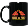 Love Eskrima Filipino Sport Triangle Vintage Arnis Gift For Kali And Arnis Lover Black Mug