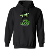 Messy Bun Hair Lover, One Lucky Memaw Matching Family St Patrick Pullover Hoodie