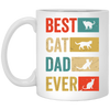 Retro Best Cat Dad Ever Cat Lovers Cat Dad