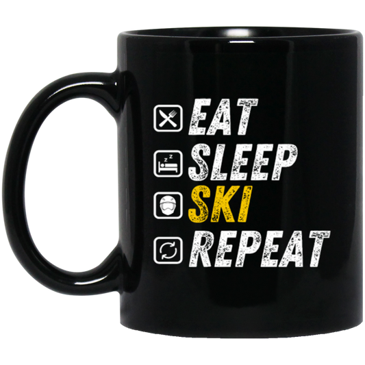 Eat Sleep Ski - Funny Alpine Skiing Gift