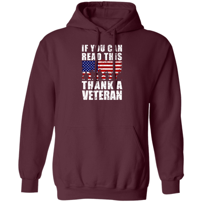 If You Can Read This, Thank A Veteran, Vegetable Lover Gift Pullover Hoodie