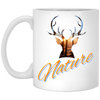 Nature Deer Head Outdoor Forest Sunset Deer White Mug