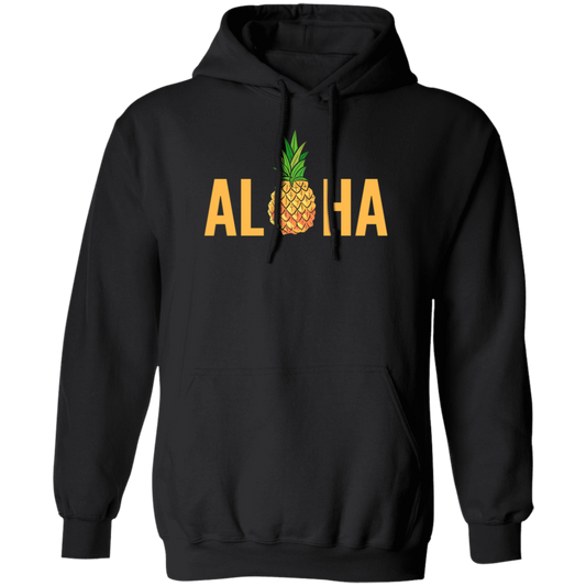 Aloha Pineapple Tropical Fruit Summer Vacation Hawaii Pineapple Lover Pullover Hoodie