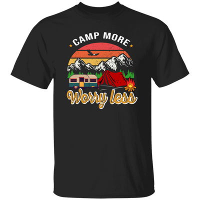 Camp More Worry Less, Funny Wildlife, Retro Hiking (1)