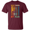 Best Papa By Par, Disc Golf Dad Retro