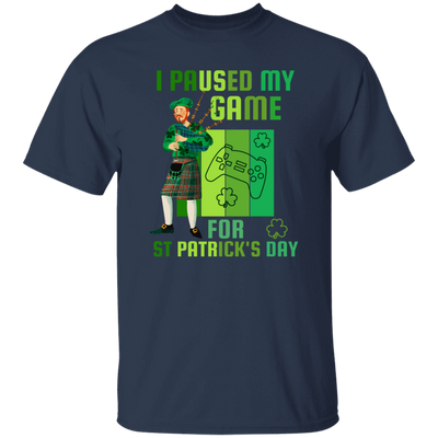 Patricks Day Gift, I Paused My Game For St Patricks Day, Love Patrick More Unisex T-Shirt