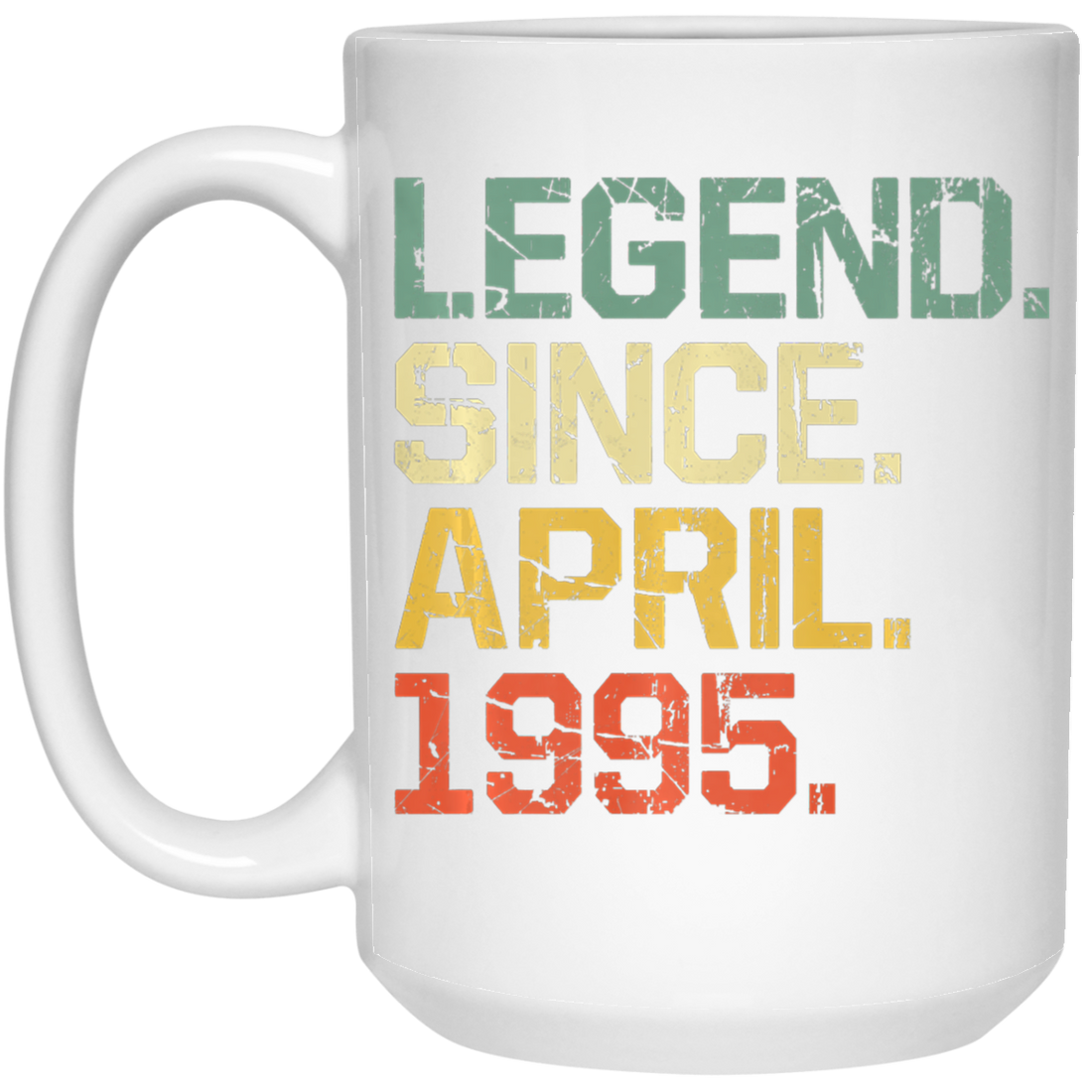 Birthday Gifts Legend Since April 1995 Premium White Mug