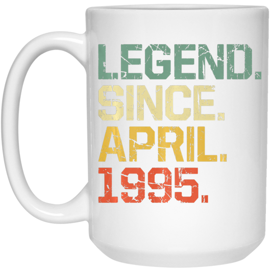 Birthday Gifts Legend Since April 1995 Premium White Mug