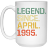 Birthday Gifts Legend Since April 1995 Premium White Mug