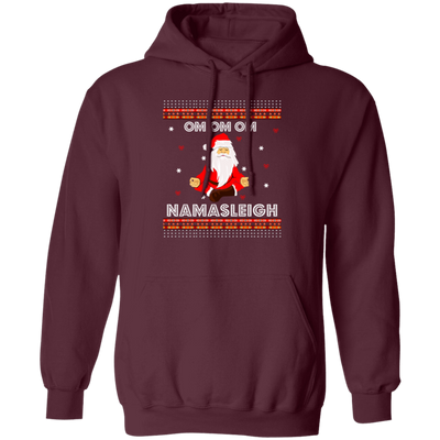 Funny Santa Yoga Namasleigh Ugly Sweater Jumper Christmas