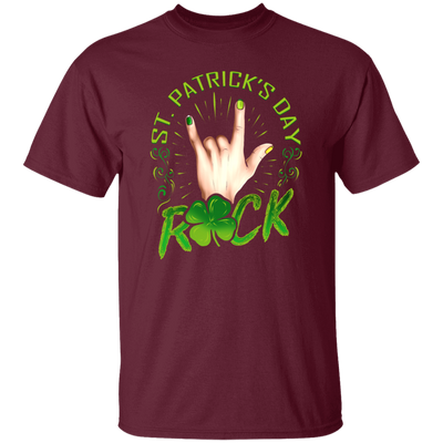 Rock Lover, St Patricks Day, Sign Of The Horns Hand Logo Gift Unisex T-Shirt