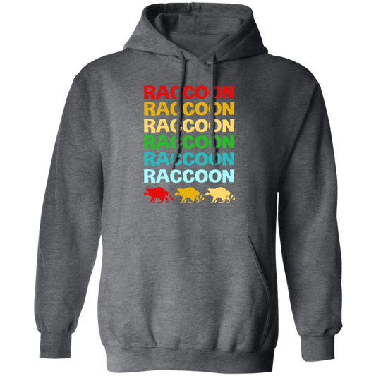 Retro Raccoon Colorful Squad Team Trash Panda Racoon