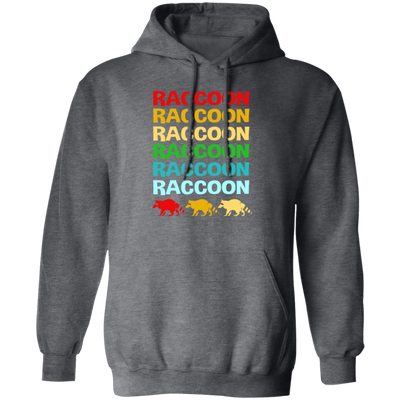 Retro Raccoon Colorful Squad Team Trash Panda Racoon