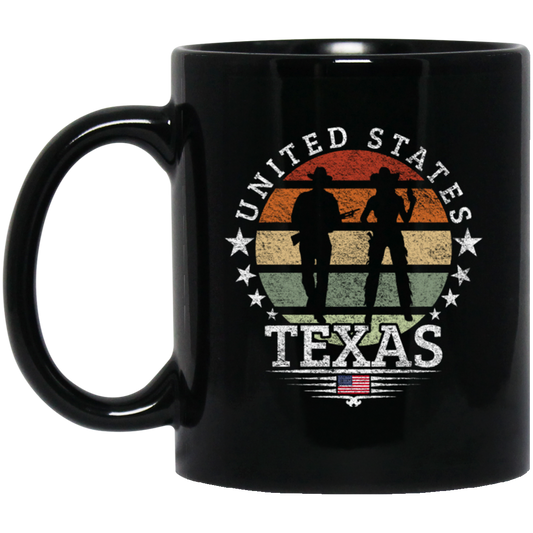 United States Texas Retro Cowboy