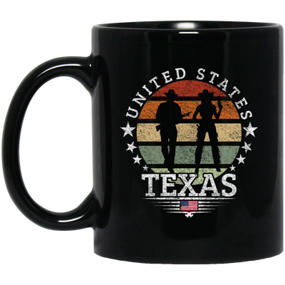 United States Texas Retro Cowboy