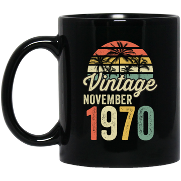 Vintage Since November 1970, 50th Anniversary, Retro 50th Birthday Gift