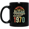 Vintage Since November 1970, 50th Anniversary, Retro 50th Birthday Gift