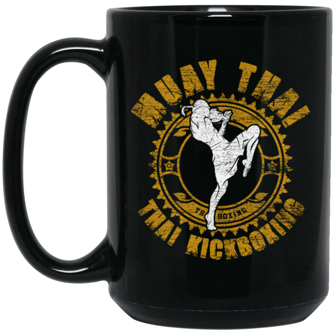 Muay Thai lover, Kickboxing Love Gift, Best Of Martial Art Black Mug