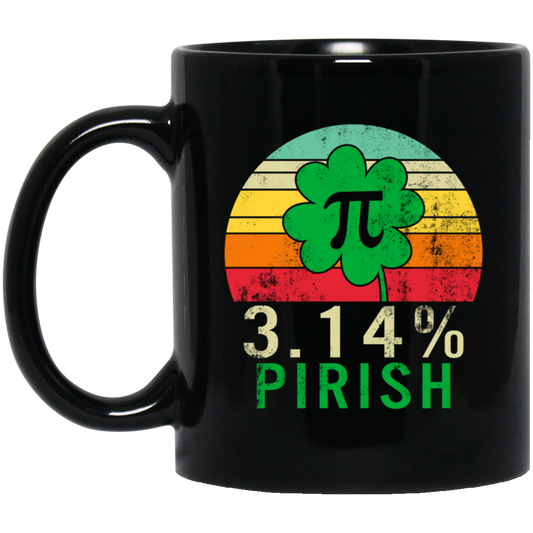 Funny Pi Day Shirt 3.14_ Pirish Vintage Irish