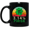 Funny Pi Day Shirt 3.14_ Pirish Vintage Irish