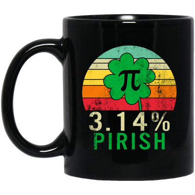 Funny Pi Day Shirt 3.14_ Pirish Vintage Irish