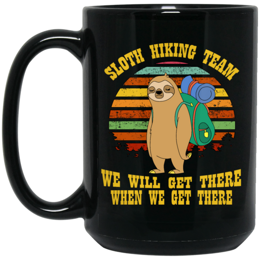 Sloth Hiking Team TShirt For Sloth Lover Hiking