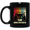 Retro 50th Birthday Gift, Level 50 Unlocked, Play Gaming Lover