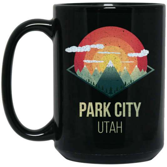 Snowboard Park City Utah Ski Winter Gift, Retro Park City