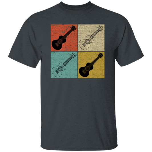 Four Ukulele Great Present For Ukulele Lover Birthday Gift Vintage Unisex T-Shirt