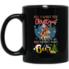 All I Want For Christmas Is You Just Kidding I Want Beer Black Mug